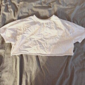 Elwood Oversized Baby Core Tee in Vintage White – Size S, Organic Cotton
